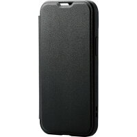 エレコム iPhone13 mini ケース 手帳 ブラック PM-A21ATS3FBK(1個)